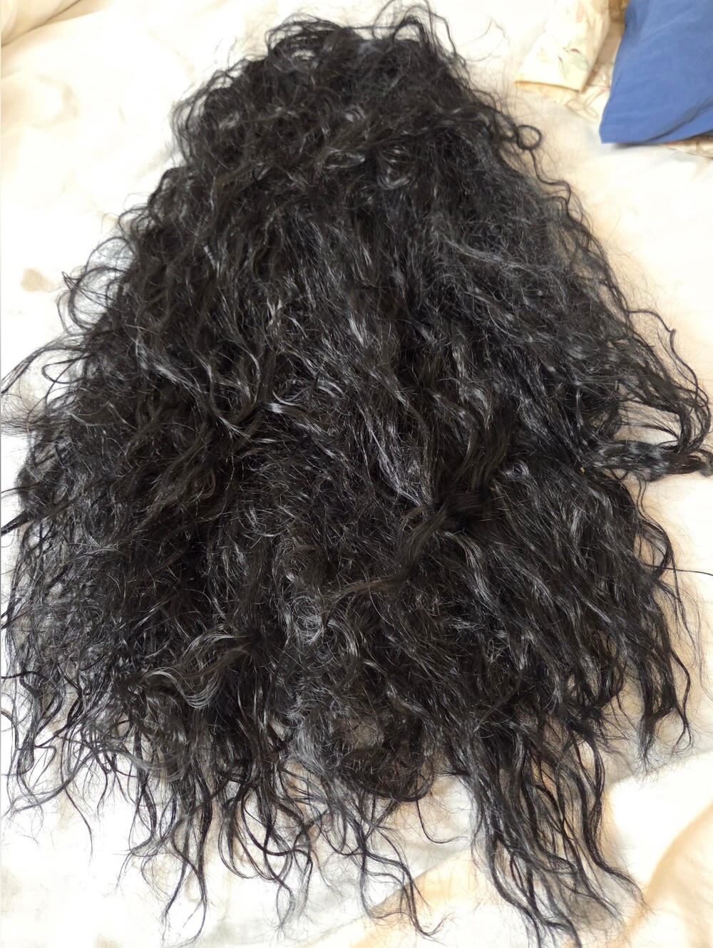 Natural Black Curly Women’s Hairpiece - Voluminous Long Style